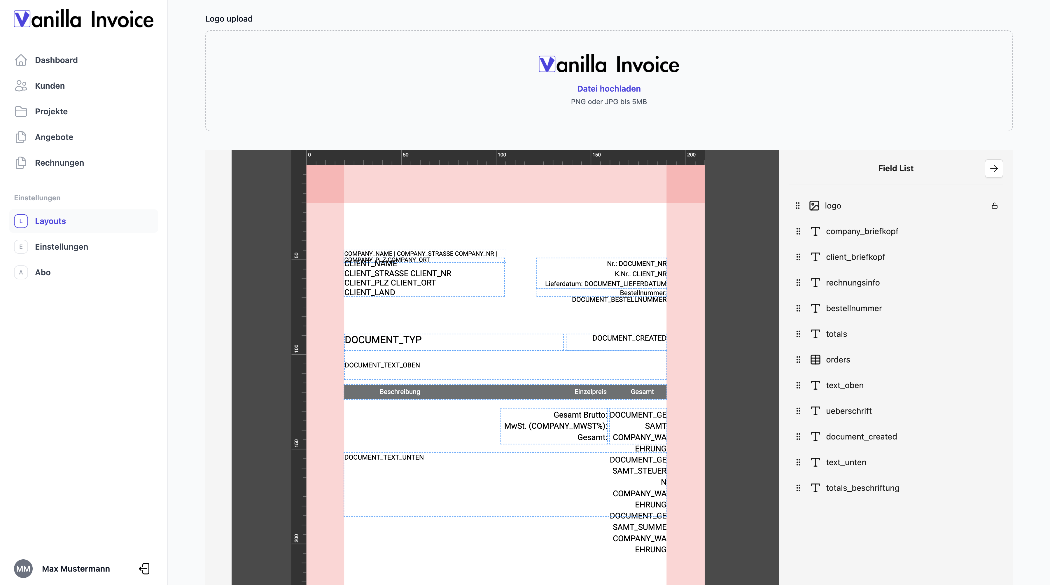Dashboard Übersicht